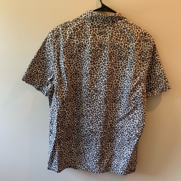 Allsaints Apex Leopard Print Button Down Shirt - Picture 5 of 7